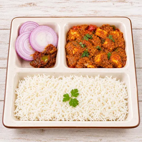 Butter Paneer Masala with Jeera Rice — Ganesham Fast Food
