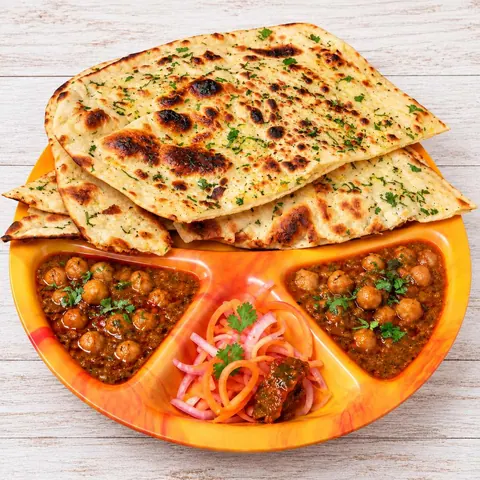 Chhole Masala with Butter Naan — Ganesham Fast Food