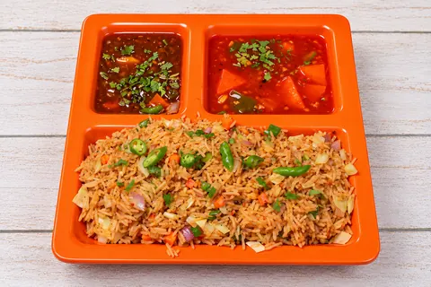 Veg Chilli Garlic Rice — Ganesham Fast Food