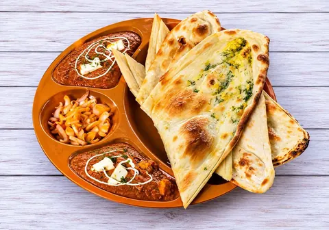Butter Paneer Masala with Butter Naan — Ganesham Fast Food