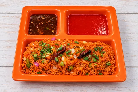 Veg Schezwan Fried Rice — Ganesham Fast Food