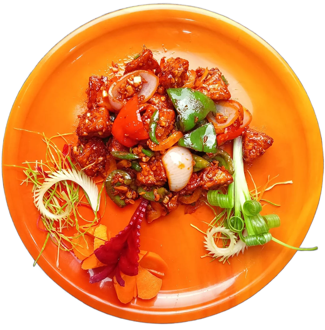 Chilli paneer at Ganesham New Market, a pure veg restaurant in New Market Bhopal